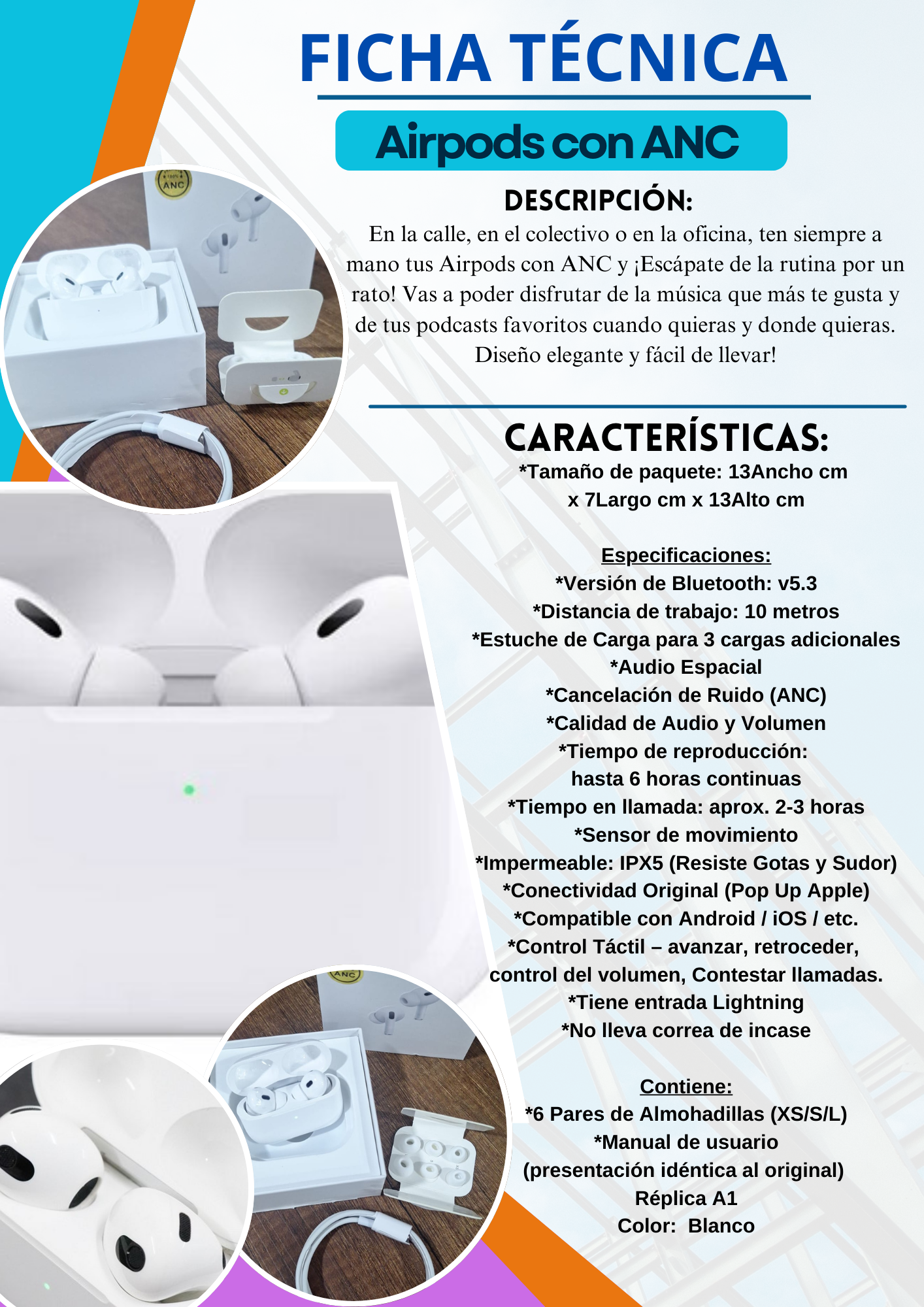 AIR PODS 2DA GENERACION ANC